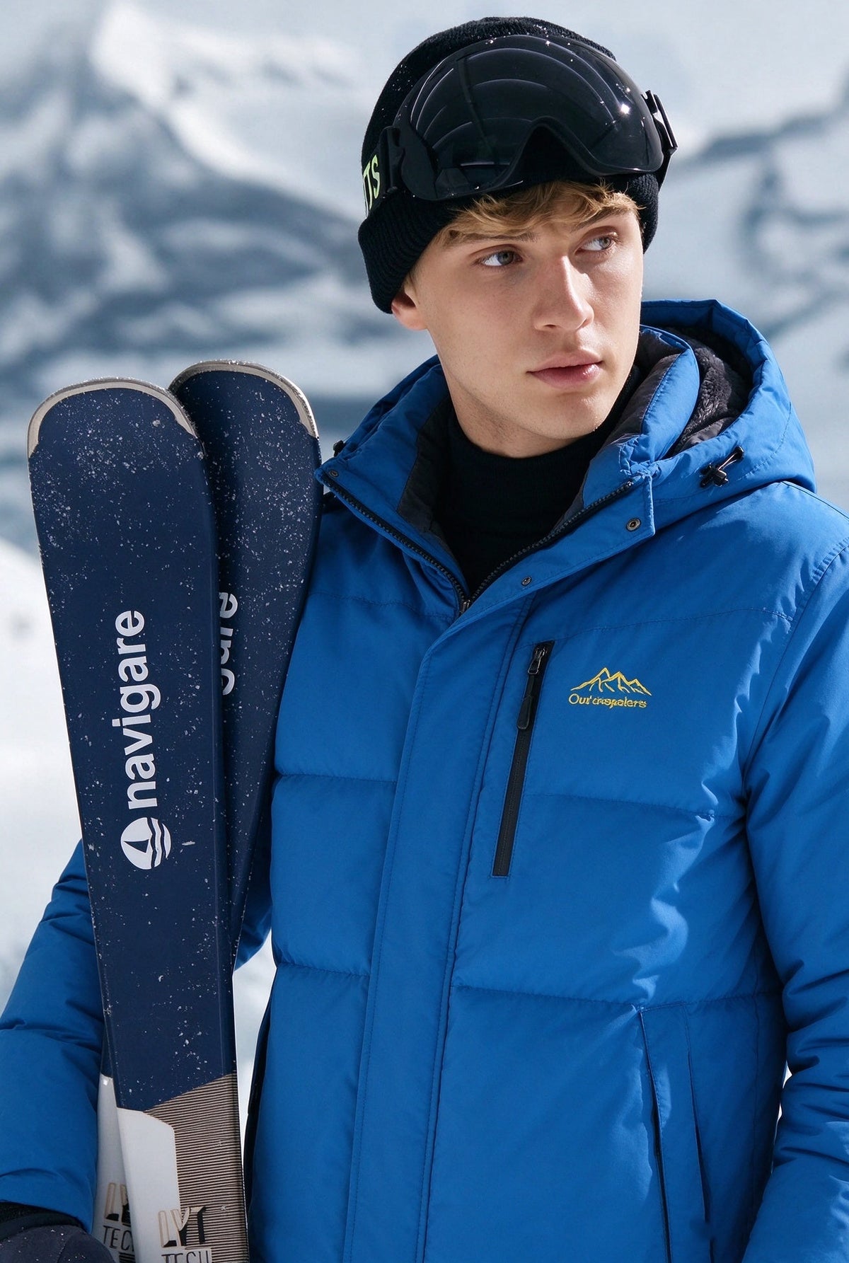 Men's Fleece‑Lined Winter Jacket | Waterproof Windproof Hooded Outdoor Ski Coat M‑6XL
